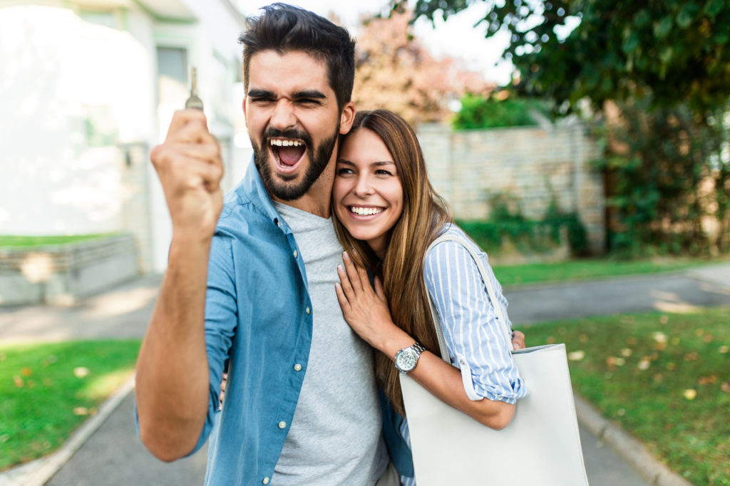 couple who just bought a house